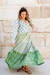 Jhali Dress - Green Goddess