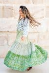 Jhali Dress - Green Goddess