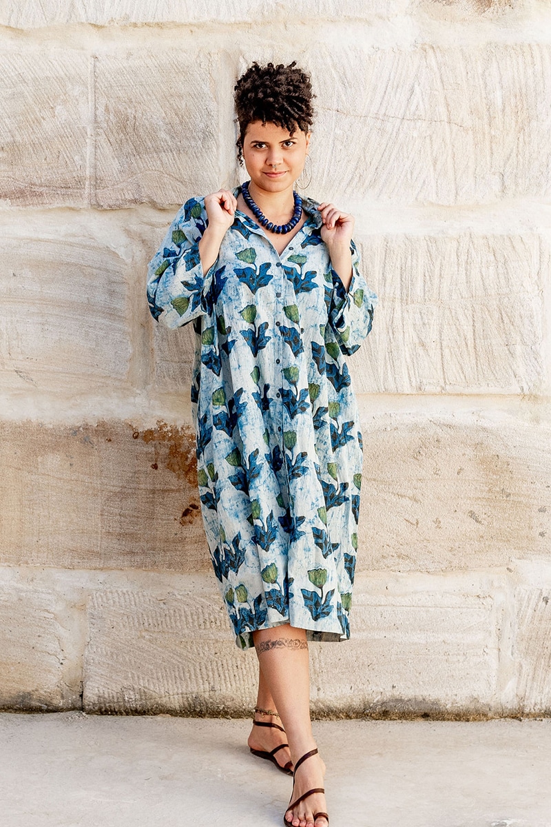 Amira Kimono Dress - Naspal Tulip