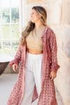 Vintage Sari Dustcoat - Dusk