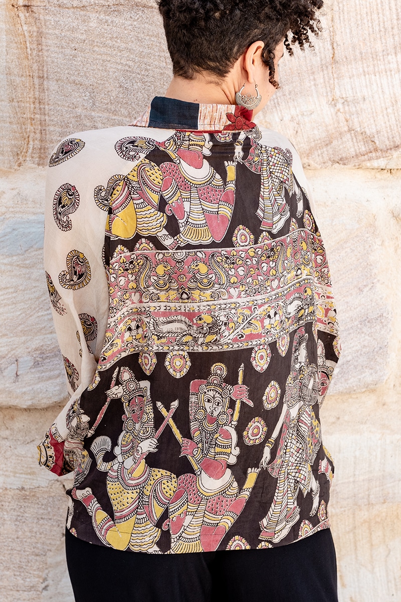 Vintage Sari Amira - Geo Paisley