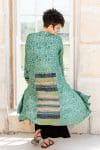 Vintage Sari Dustcoat - Mint Swirl