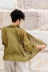 Womens - Vintage - Tops - Vintage Sari Amira - Pistachio