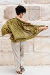 Womens - Vintage - Tops - Vintage Sari Amira - Pistachio