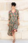 Flamenco Dress with Sleeves - Timeless Teal