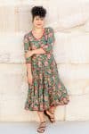 Flamenco Dress with Sleeves - Timeless Teal