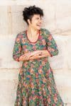 Flamenco Dress with Sleeves - Timeless Teal