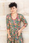 Flamenco Dress with Sleeves - Timeless Teal