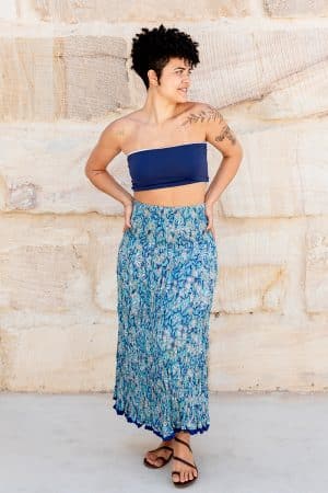 Flamenco Skirt - Aquamarine