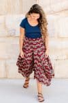 Coco Skirt - Chinese Lotus