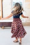 Coco Skirt - Chinese Lotus