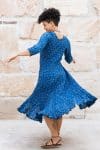 Flamenco Dress with Sleeves - Indigo Medina