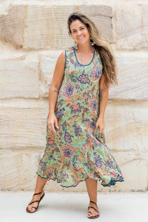 Flamenco Dress - Vintage Sage