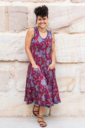 Flamenco Dress - Raspberry
