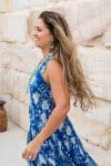 Flamenco Dress - Blue Floral