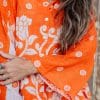 Vintage Sari Amira - Tangerine - cotton