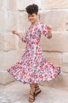 Flamenco Dress with Sleeves - Truffle Forest