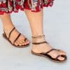 Athena Sandals - Dark Tan