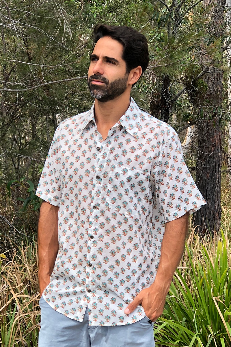 Men's Shirt Short Sleeve - Flores