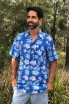 Men's Shirt Short Sleeve - Mediterranean