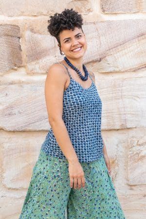 Juliet Top -Indigo Ocean
