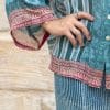 Vintage Sari Amira - Blue Matrix