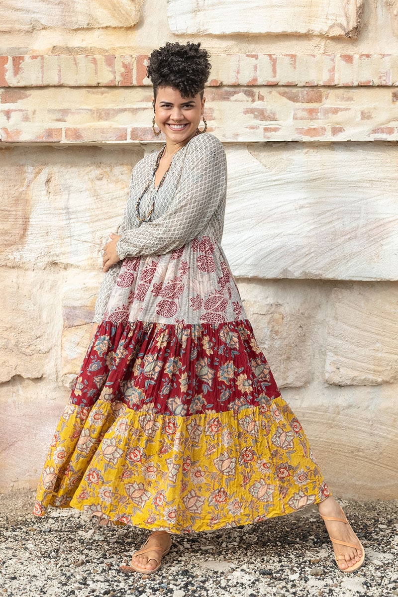 Jhali Dress - Autumn Spice