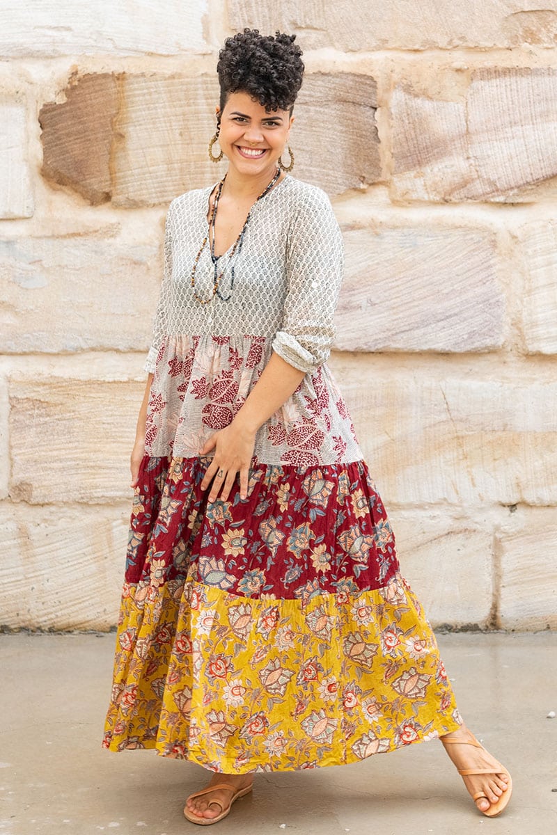 Jhali Dress - Autumn Spice