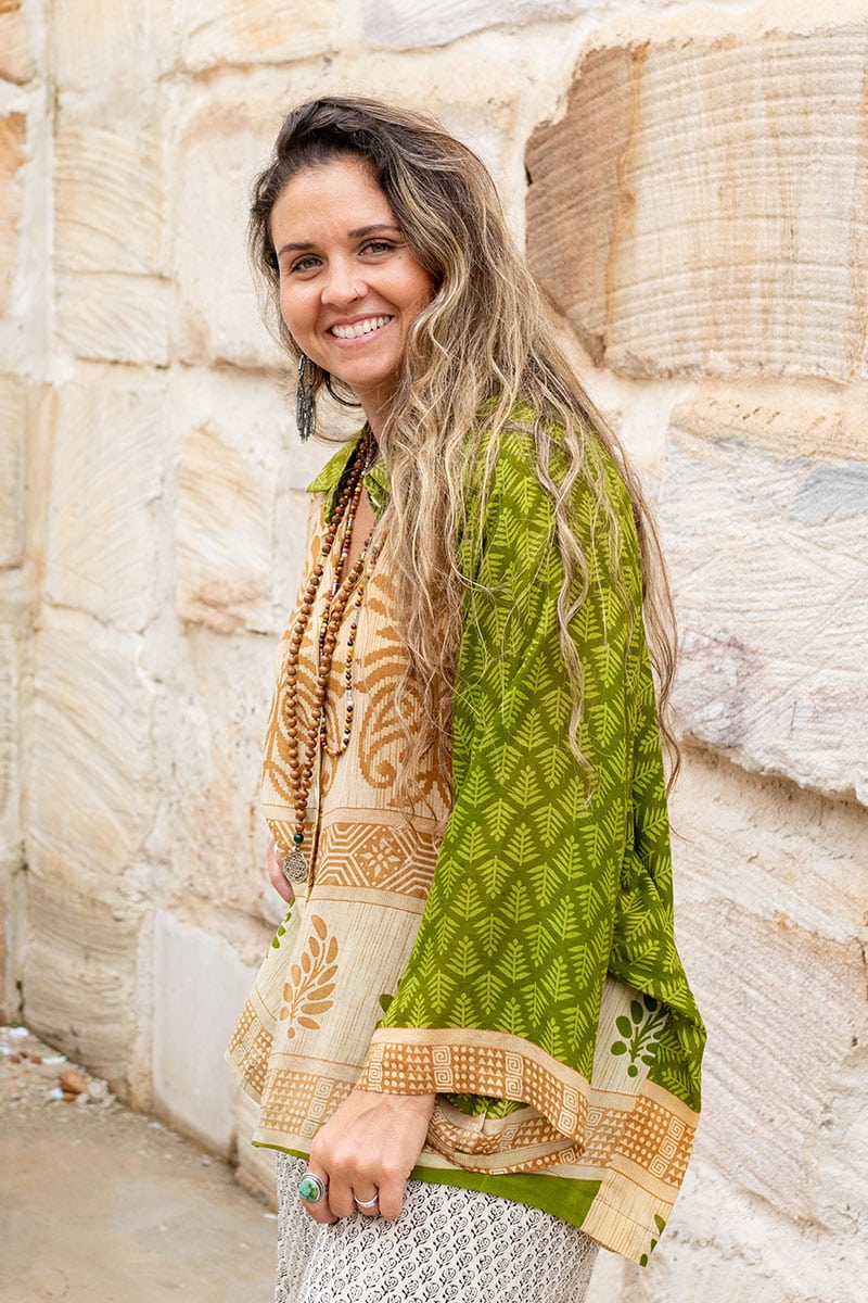 Vintage Sari Amira - Fern Gully