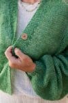 Mohair Hand Knit Cardigan - Juniper