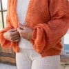 Mohair Hand Knit Cardigan - Marmalade