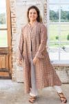 Vintage Sari Dustcoat - Leila - Wool -Silk