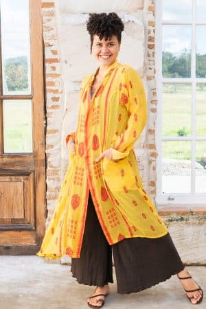 Vintage Sari Dustcoat - Joia - Cotton