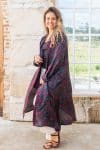 Vintage Sari Dustcoat - Libelula - Silk