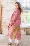 Vintage Sari Dustcoat - Desper - Wool -Silk