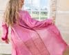 Vintage Sari Dustcoat - Kahla - Wool - Silk