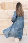Vintage Sari Dustcoat - Corais - Silk