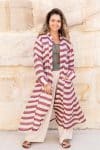 Vintage Sari Dustcoat - Vidja - Wool - Silk
