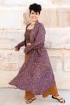 Vintage Sari Dustcoat - Valeria- Silk