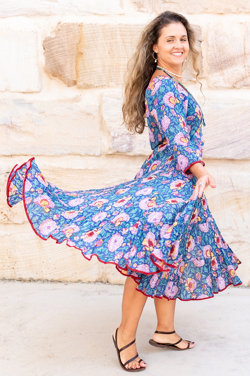 Flamenco Dress with Sleeves - Amalfi