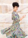 Flamenco Dress with Sleeves - Vintage Sage