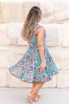 Flamenco Dress Knee Length - Hummingbird