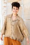 Vintage Sari Amira - Golden Hour - wool - silk