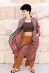 Vintage Sari Dustcoat - Museh - Silk