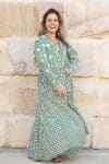 Jhali Dress - Evergreen Gingham