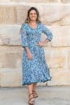 Flamenco Dress with Sleeves - Pacific