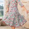 Flamenco Dress with Sleeves - Apple Blossom