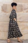 Mevlana Dress with Sleeves - Onyx Cosmos