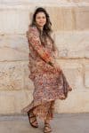 Mevlana Dress with Sleeves - Fossil