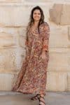 Mevlana Dress with Sleeves - Fossil